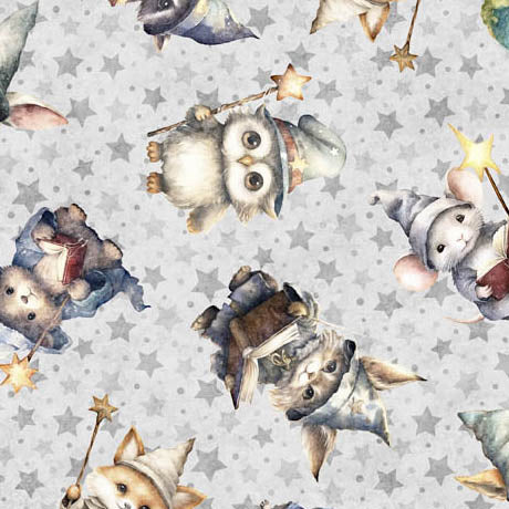 Lil' Wizards - Wizard Toss, Gray - 30551-K – Mended Hearts Quilting ...