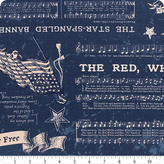 Americana Liberty - Patriotic Sheet Music, Denim - C16080-DENIM