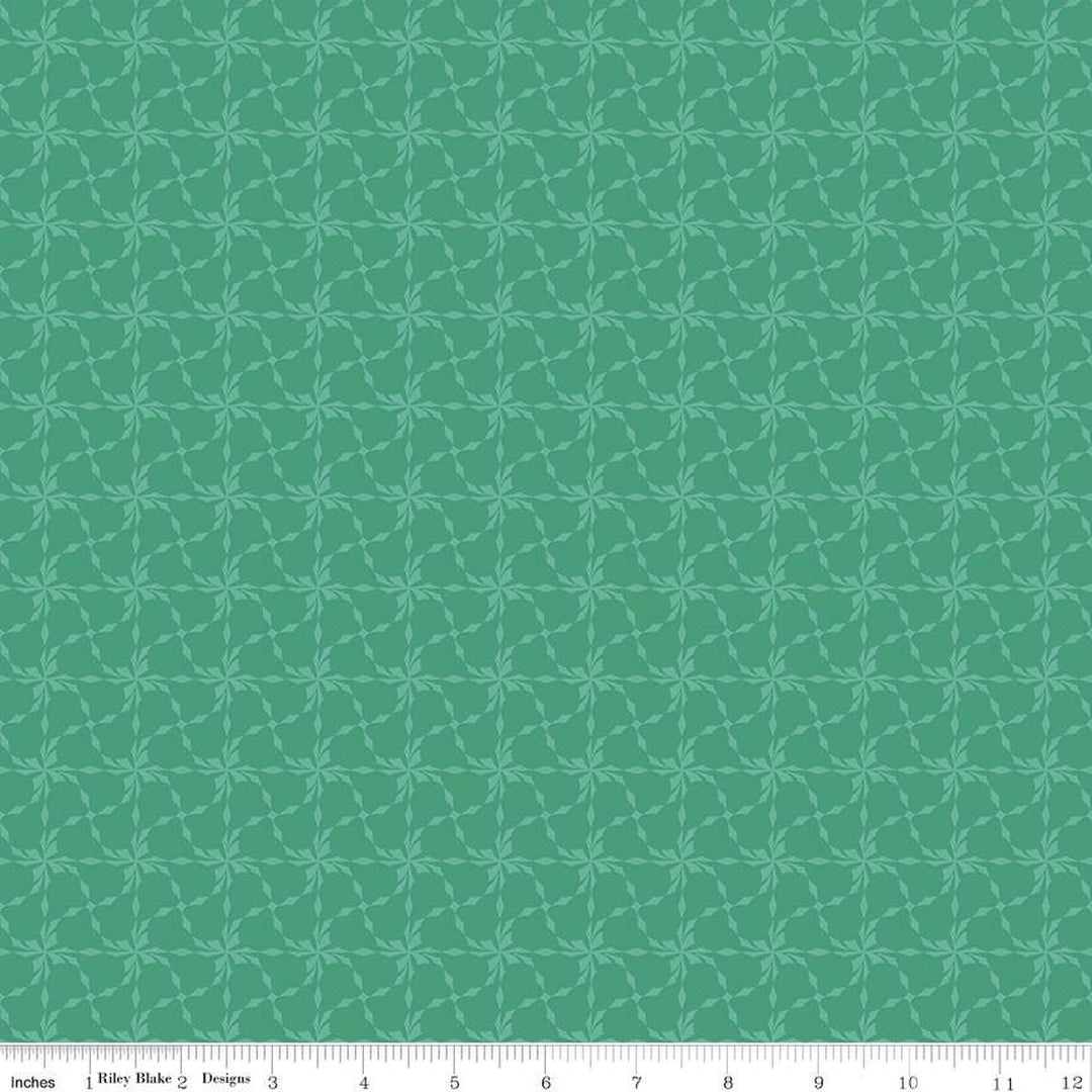 In From the Cold - Pinwheels, Teal - C14868-TEAL