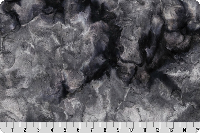 Luxe Cuddle - Galaxy, Smoke - 2yd cut