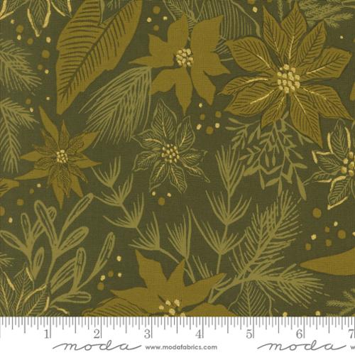 Old World Yuletide -Poinsettia, Pine - 45623-22M