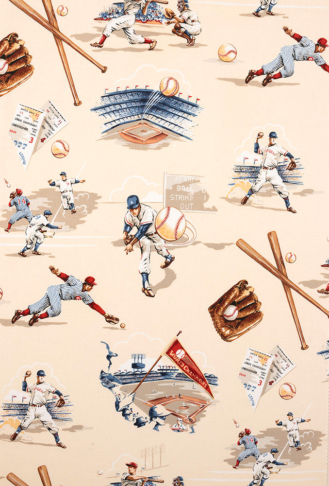 Alexander Henry - Top of the Ninth, Vintage Tea - 6011 A