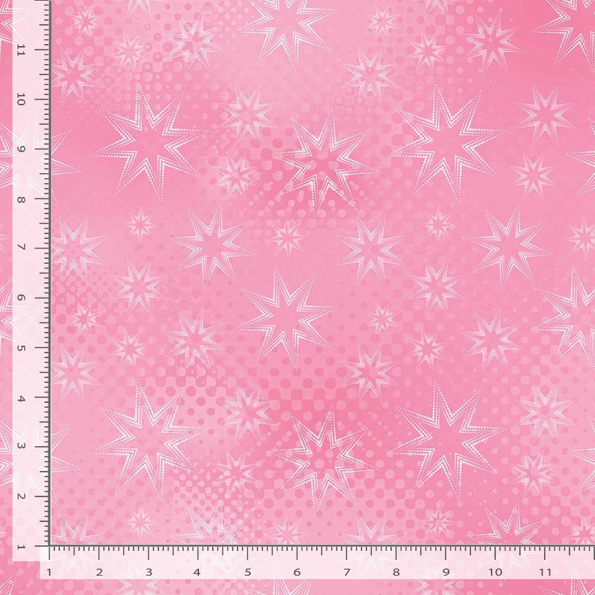 Colorstock - Dot Dot Stars, Carnation - JN-C2969 CARNATION