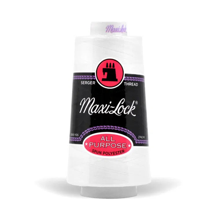 Maxi Lock Serger Thread - White - 32109