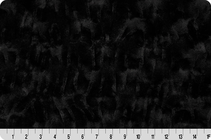 Luxe Cuddle - Luna, Black - 2yd cut