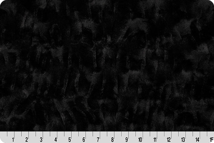 Luxe Cuddle - Luna, Black - 2yd cut