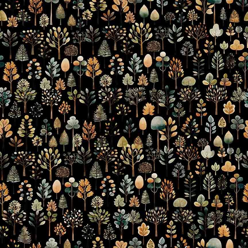 Bigfoot - Trees, Black - 30996-J