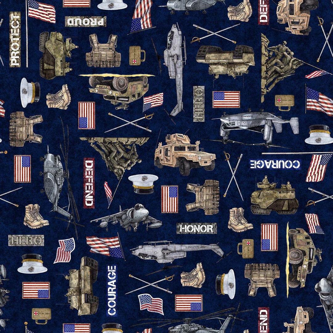 Patriot - Marines Allover, Navy - 30939-N