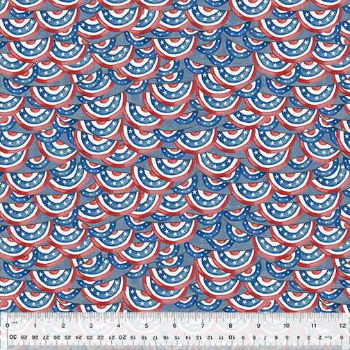 Free Range - Patriotic Bunting Sky - 53597-4