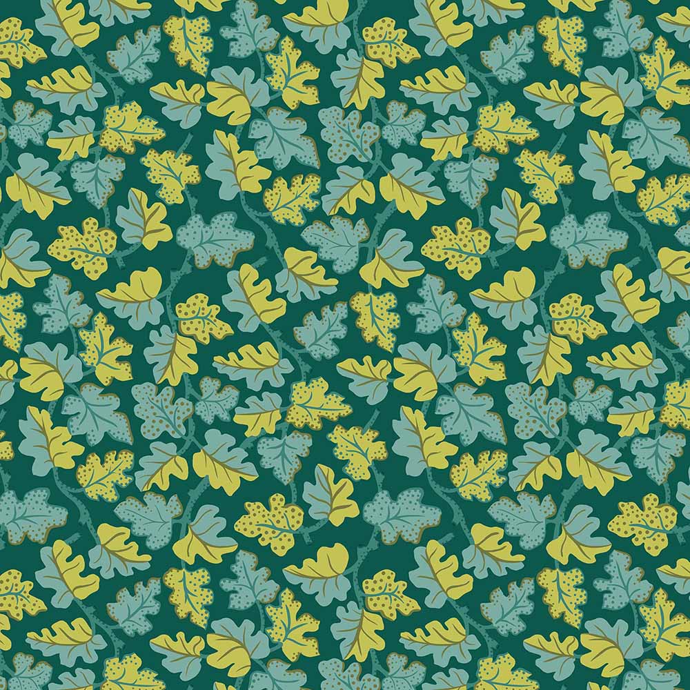 Liberty Tree of LIfe - Spotted Oak, Canopy Greens - 01667377A - Liberty Fabrics