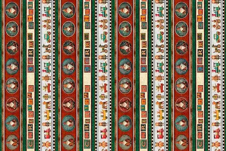 Santa's Workshop - Merry Christmas Stripe, Multi - 31073-X