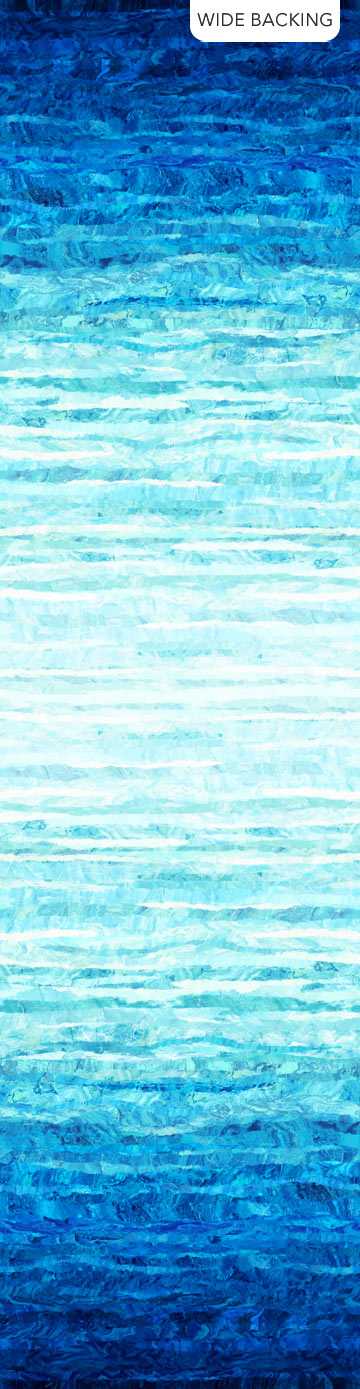 Wide Back - Palm Beach - Indigo 27" x 108"