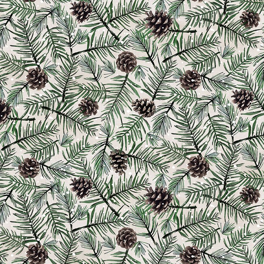 Winter Wonderland - Pinecone, Beige - KATIE-CD3695