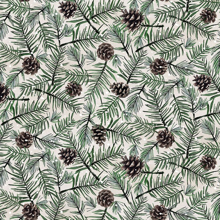 Winter Wonderland - Pinecone, Beige - KATIE-CD3695