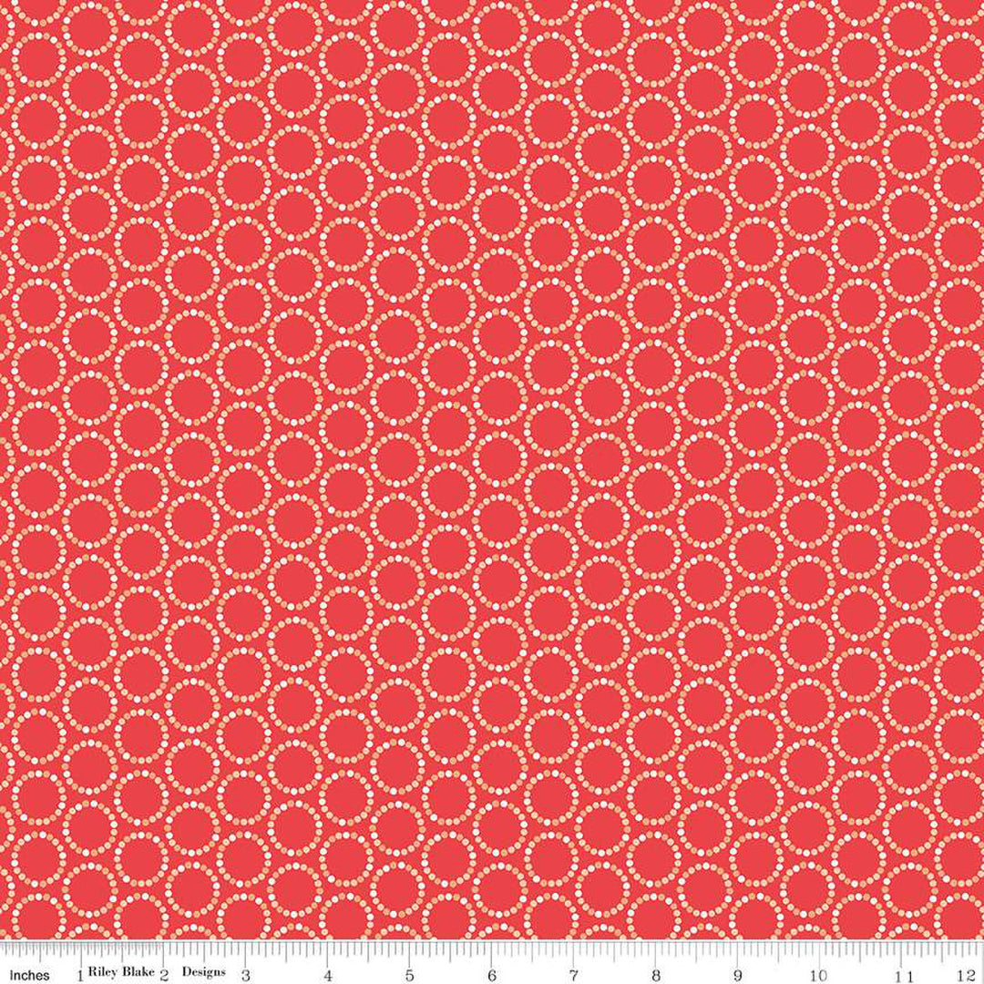 In From the Cold - Circles, Coral - C14866-CORAL