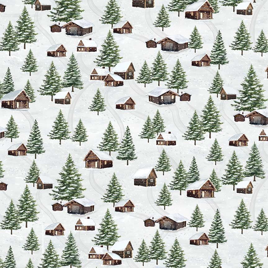 Winter Wonderland - Winter Cabin Scenic, Multi - KATIE-CD3692