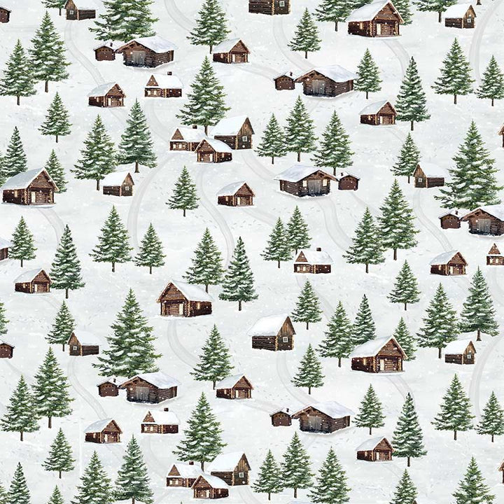 Winter Wonderland - Winter Cabin Scenic, Multi - KATIE-CD3692