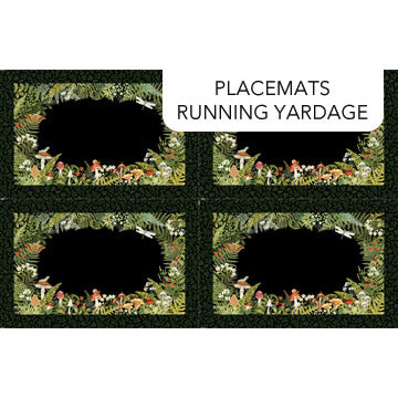 Panel 392 - Wild Harvest - 4 Placemats per panel