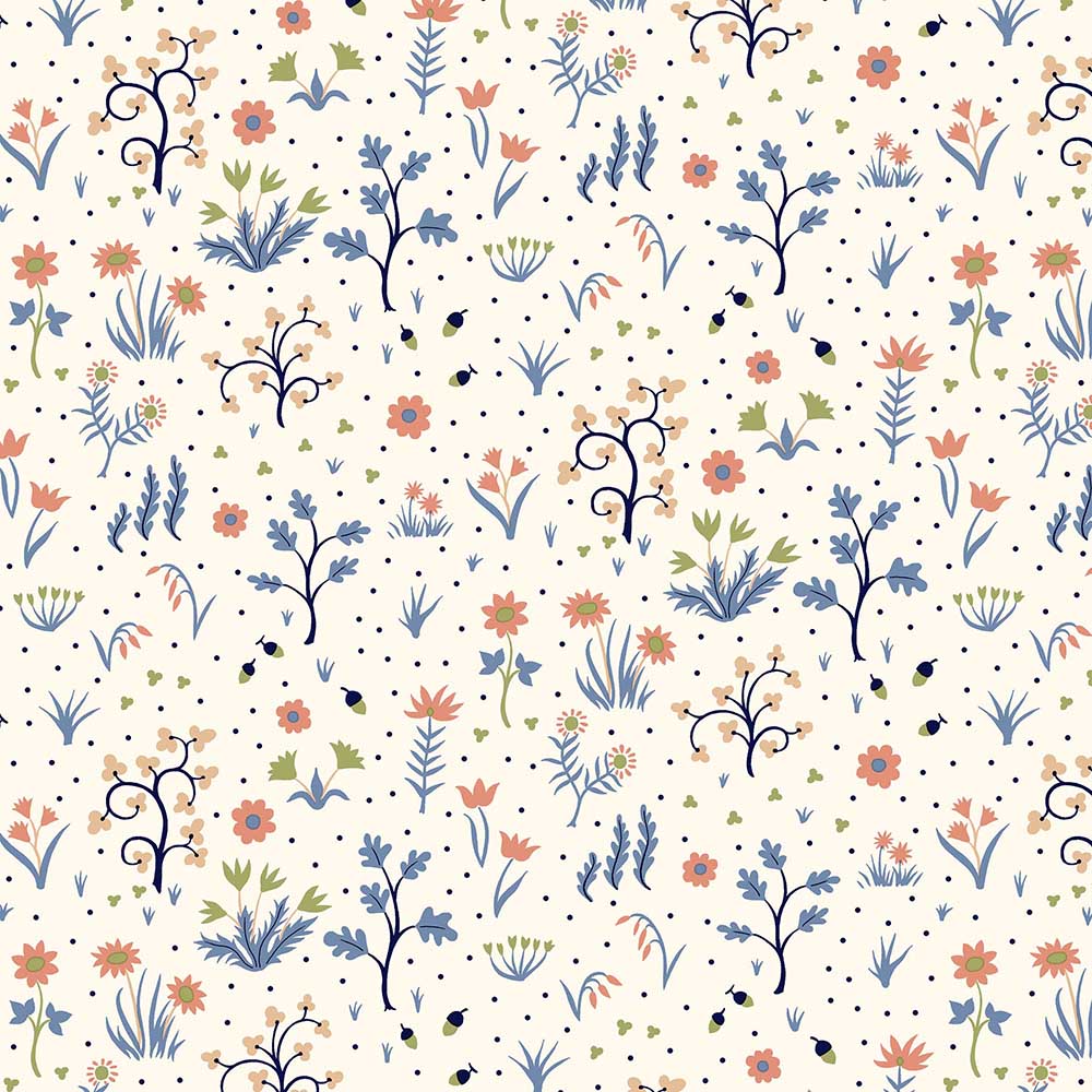 Liberty Tree of LIfe - Sappling Wood, Woodland Pastels - 01667380B - Liberty Fabrics