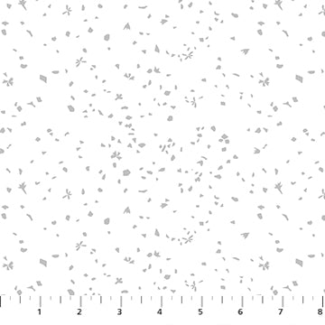 Dovetail - Petals, White and Gray - 92035-10