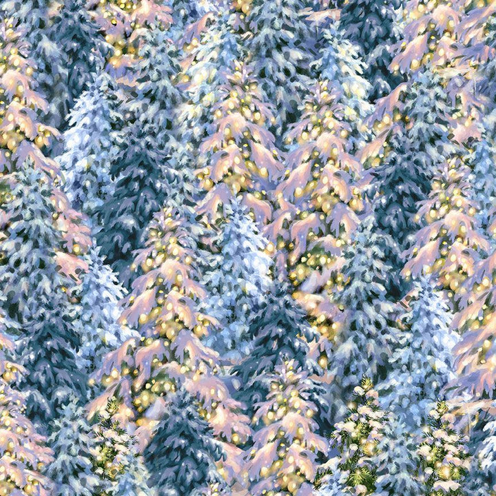 Christmas Eve - Evergreens with Christmas Light, Icicle - DONA-CD3374