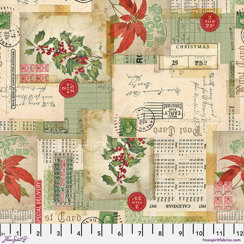 Holidays Past -  Postcard Collage Canvas, Multi - CCTH016.Multi