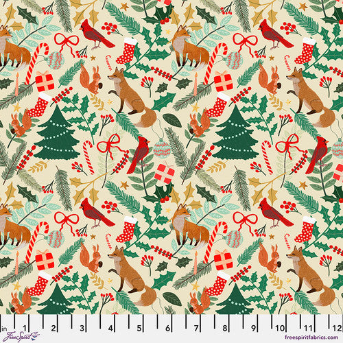 Christmas Spirit - Forest Evening, Cream - PWMC071.XCREAM