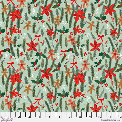 Christmas Spirit - Ginger Heart, Sage - PWMC074.XSAGE
