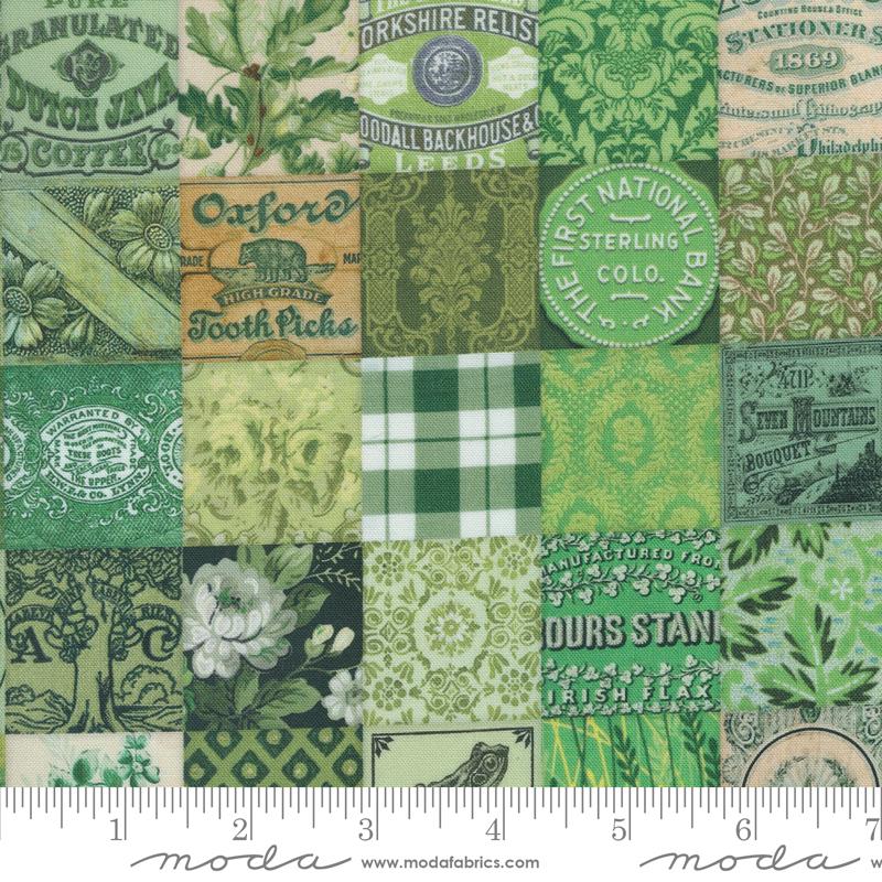 Curated In Color - Patchwork, Green - 7461-15