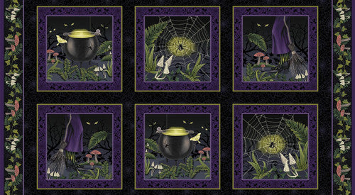 Panel 371 - Hallowed Forest - 10.5 Inch Blocks Panel