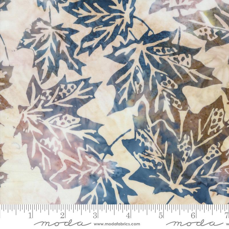 Blue Ridge Batiks - Leaf, Misty - 4367-11