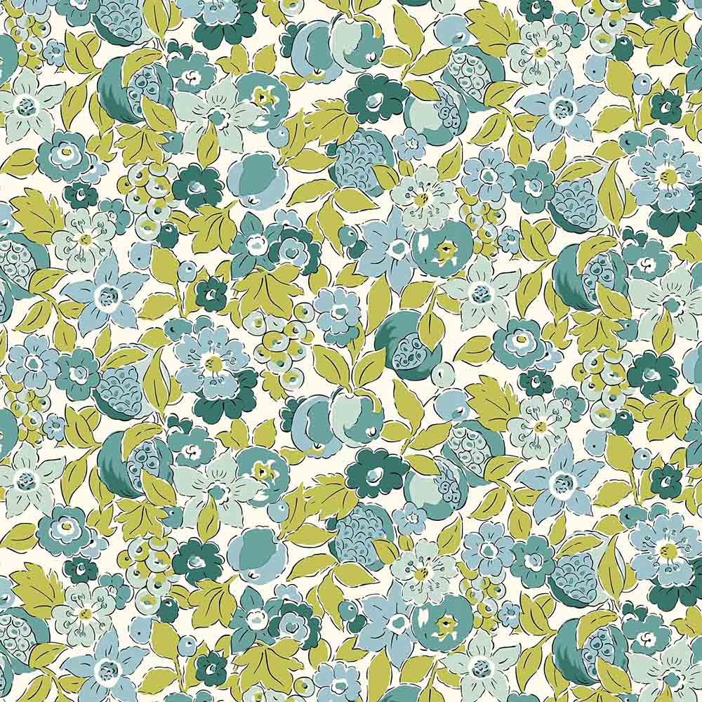 Liberty Tree of LIfe - Bountiful Fruits, Canopy Greens - 01667373A - Liberty Fabrics