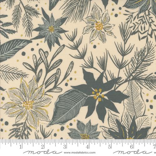 Old World Yuletide -Poinsettia, Eggshell - 45623-11M