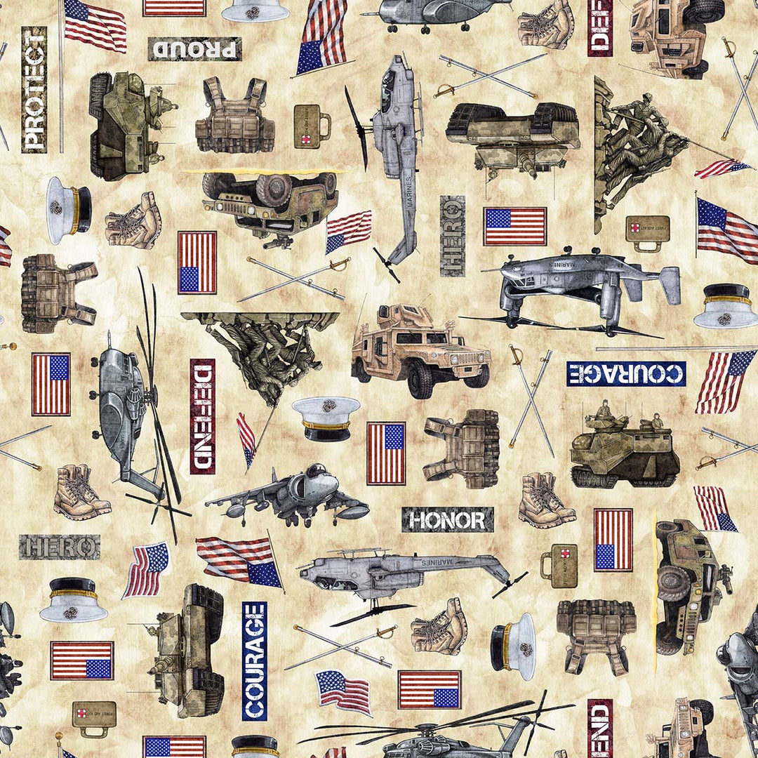 Patriot - Marines Allover, Tan - 30939-A
