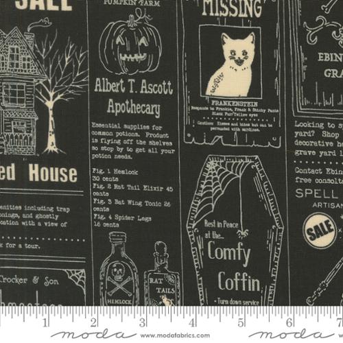 Home Sweet Haunt - Newspaper Text, Midnight - 20910-17