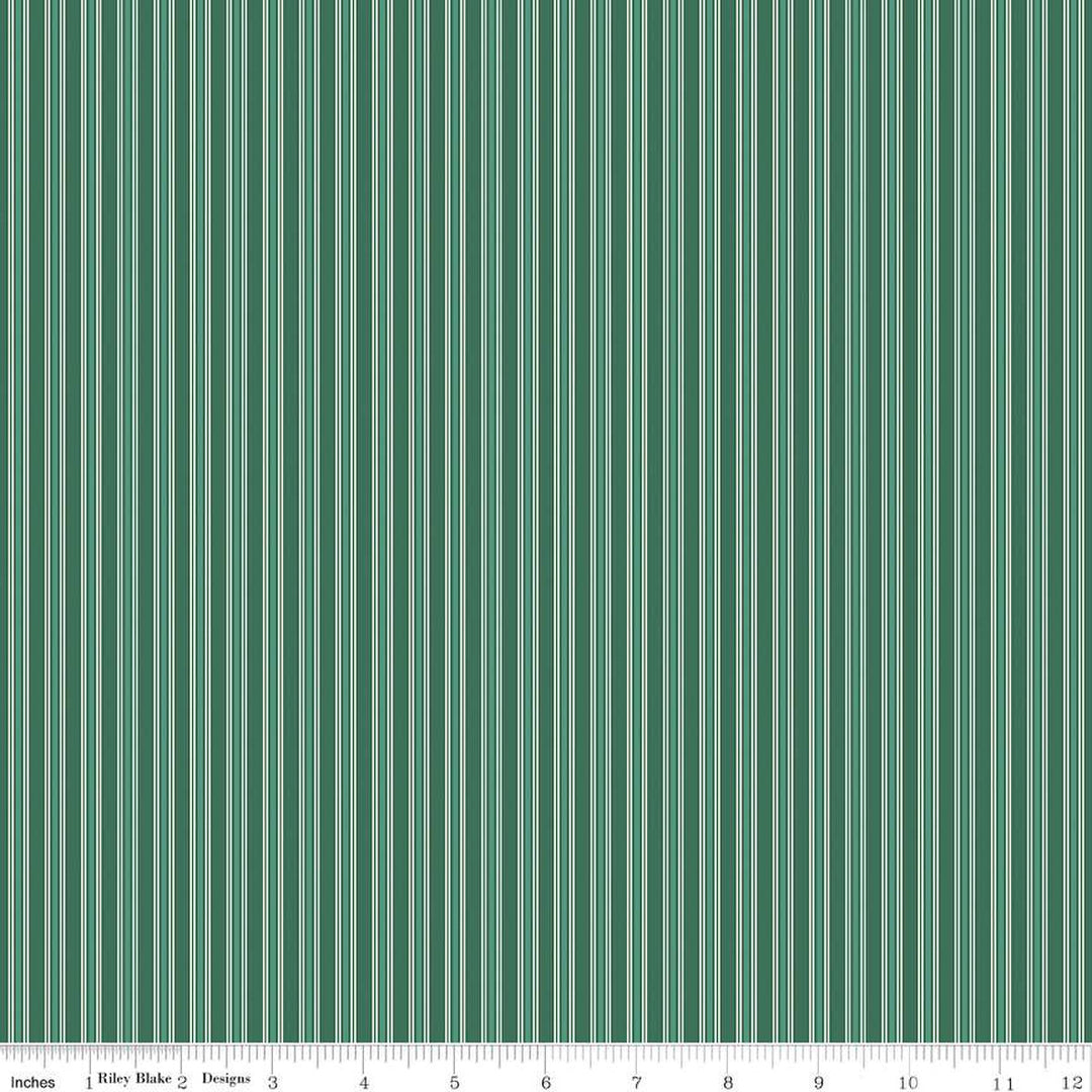 Merry Little Christmas - Stripes, Green - C14847-GREEN
