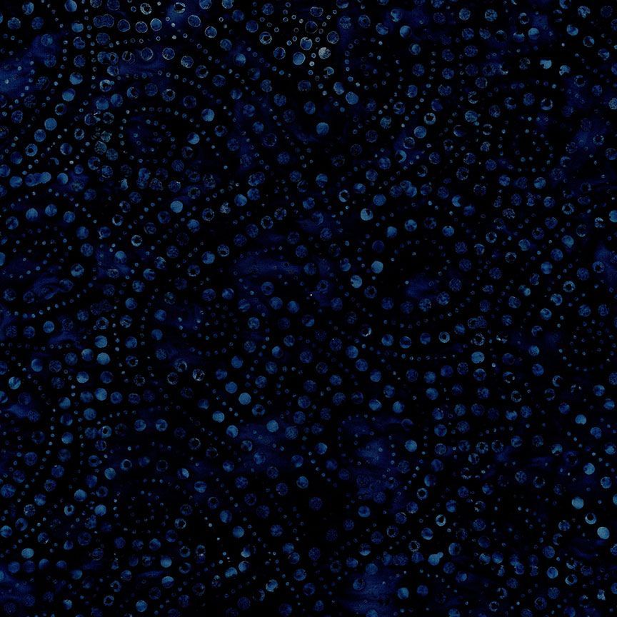 Lakeside - Large Loose Dotted Spirals, Navy - Tonga-B1202 NAVY