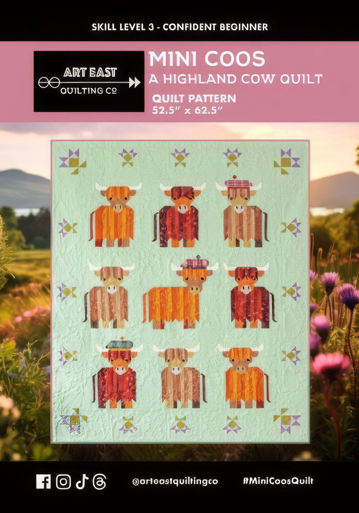 Mini Coos A Highland Cow Quilt Pattern