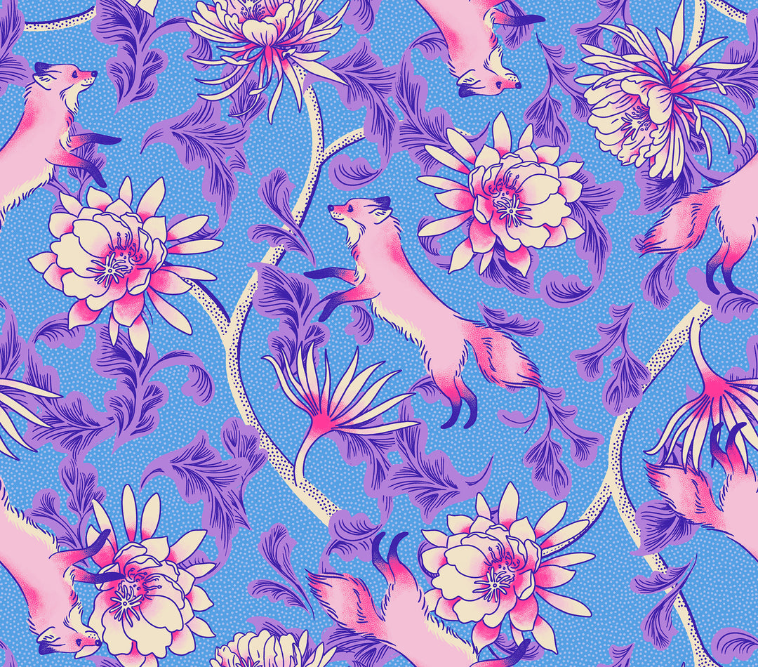 Glow Garden - Fox Bloom, Lindley Blue - RS2112-12