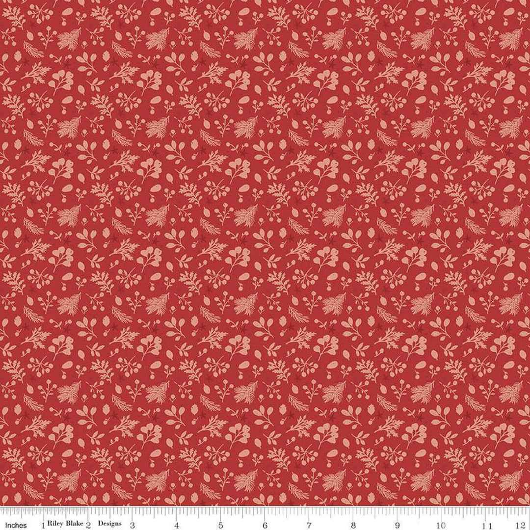 Magical Winterland - Tonal, Barn Red - C14947-BARN RED