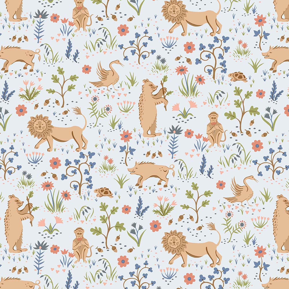 Liberty Tree of LIfe - Tudor Fuana, Woodland Pastels - 01667370B - Liberty Fabrics