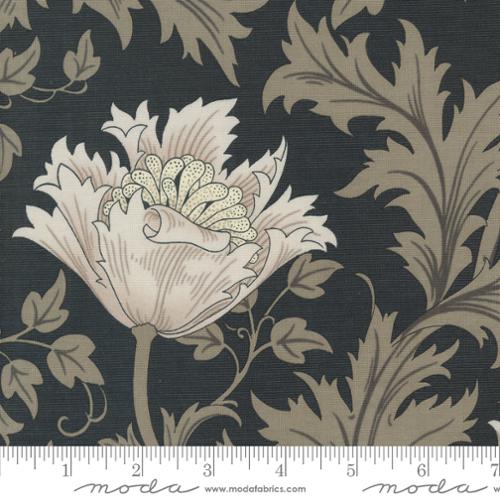 Ebony Suite - Anemone Large Floral, Ebony - 8380-17