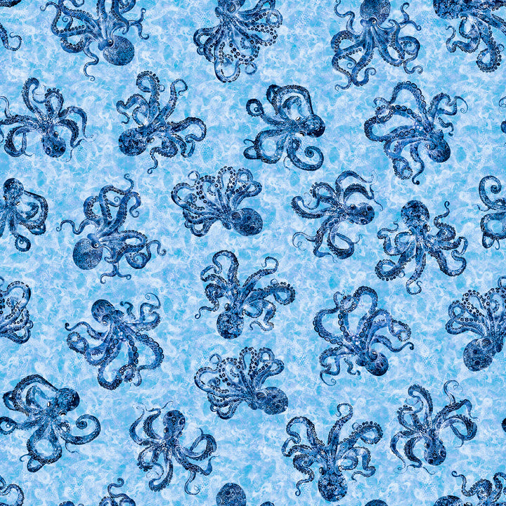 Ocean Blues - Octopus, Blue - 30858-B