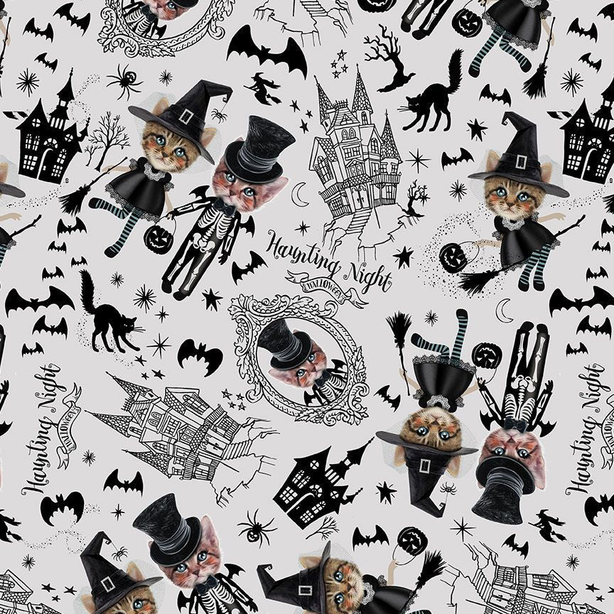 Pick Your Poison - Costumed Kittens, Grey - BOO-CD3429