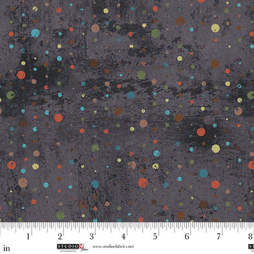 Rough Around The Edges - Weathered Dots, Chocolate - 8273-37