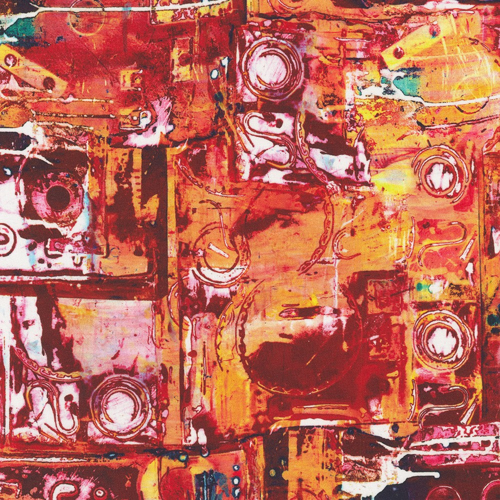 Industrial Imprints - Liquid Metal, Pomegranate - ANJD-22864-281 - Wishwell