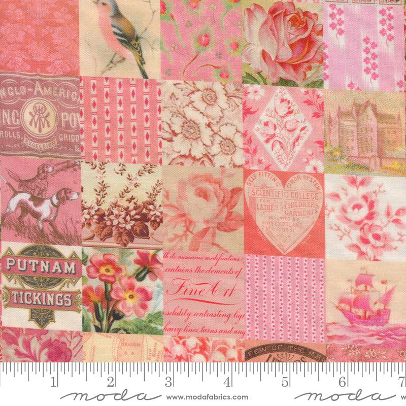 Curated In Color - Patchwork, Pink - 7461-18
