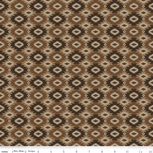 Pine Grove - Geometric, Brown - C15936-BROWN