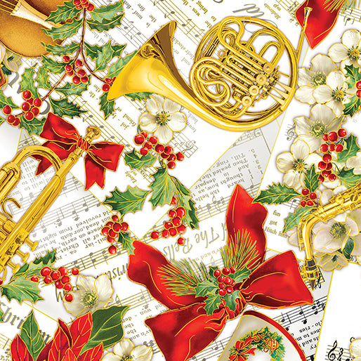 Christmas Musical - Christmas Serenade, Cream - 14022M-07