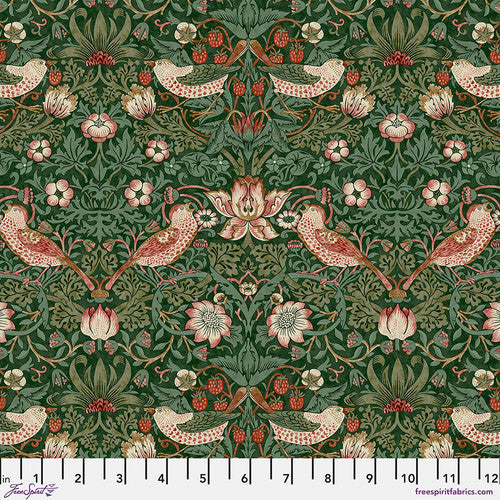 The Cotswold Holiday Collection - Med Strawberry Thief, Green - PWWM110.GREEN